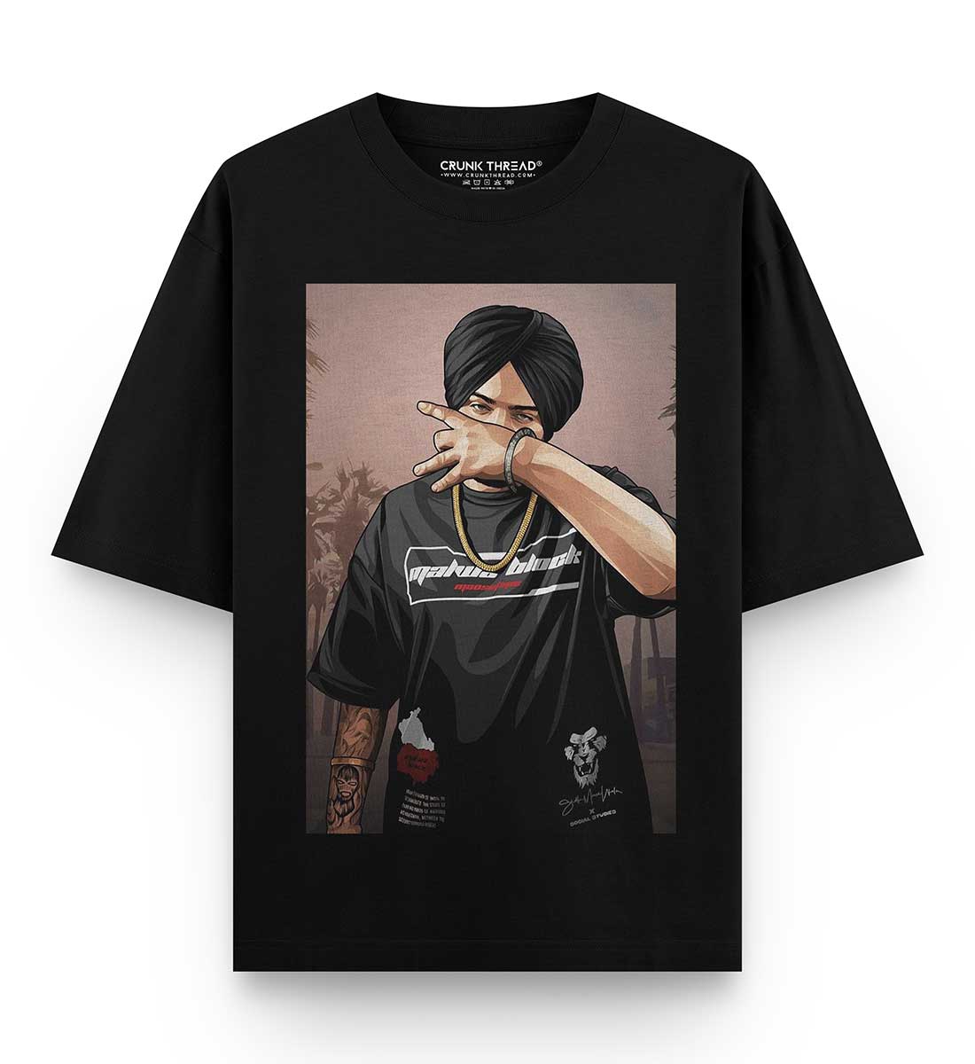 Legend Sidhu Moosewala Oversized T Shirt | Crunk Thread