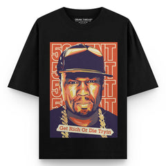 50 Cent Graphic Oversized T-shirt
