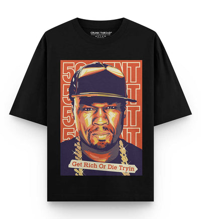 50 Cent Graphic Oversized T-shirt