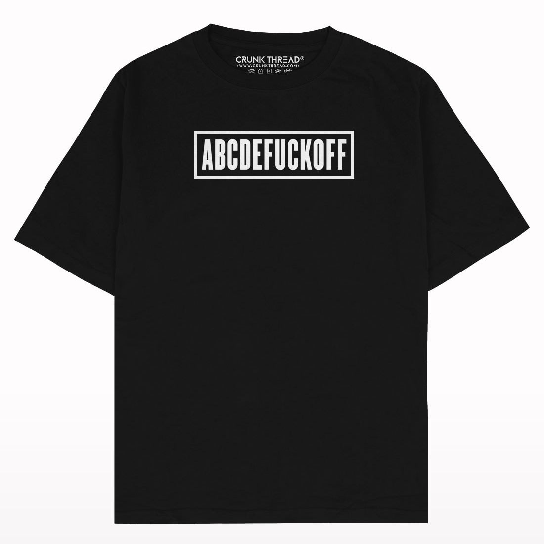 ABCDEFUCKOFF Oversized T-shirt - Crunk Thread