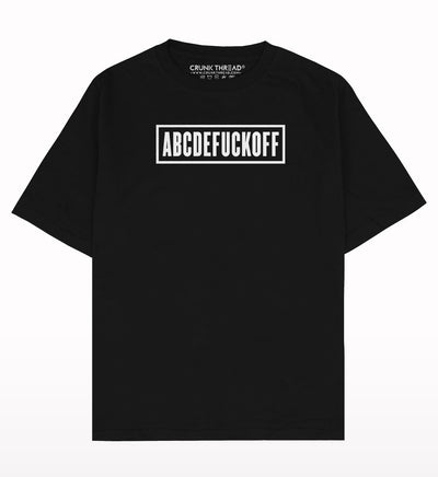 ABCDEFUCKOFF Oversized T-shirt - Crunk Thread