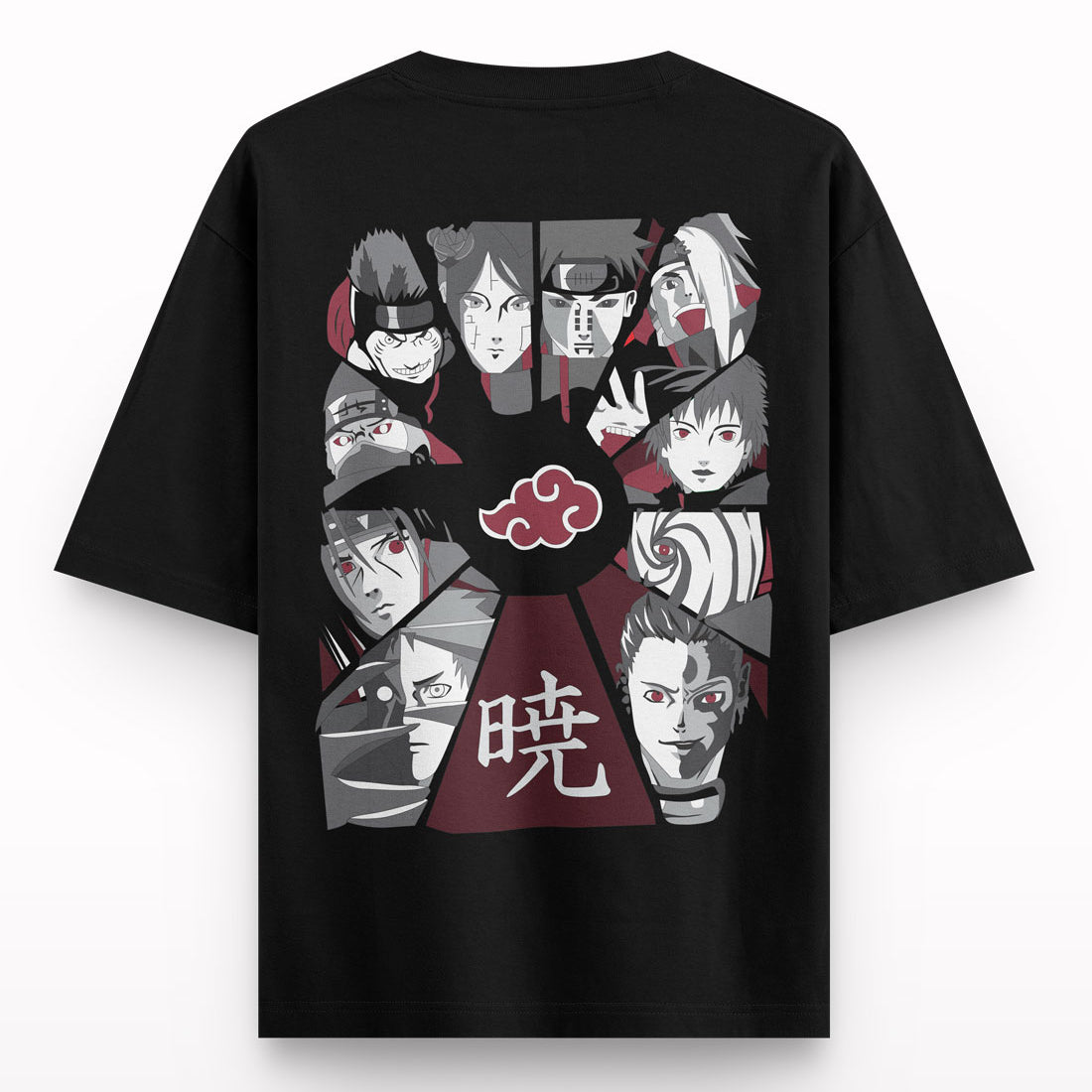AKATSUKI-BACK-OVERSIZED-T-SHIRT - Crunk Thread
