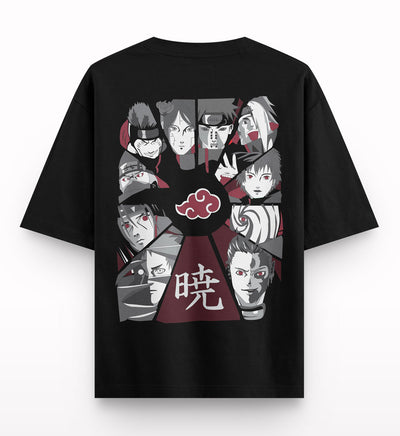 AKATSUKI-BACK-OVERSIZED-T-SHIRT - Crunk Thread