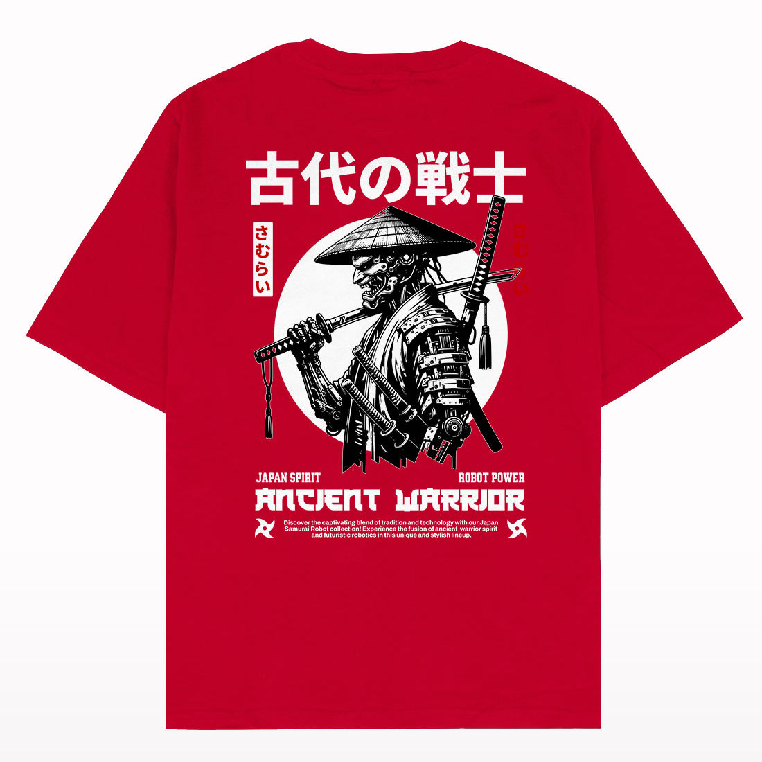 Samurai Ancient Warrior Oversized T-shirt - Crunk Thread