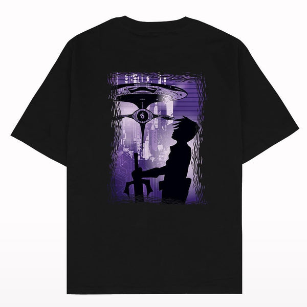 Anime Front and Back Oversized Printed T-shirt - Crunk Thread