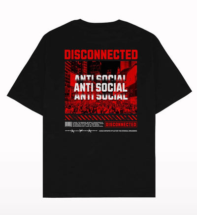 Anti Social Oversized T-shirt - Crunk Thread