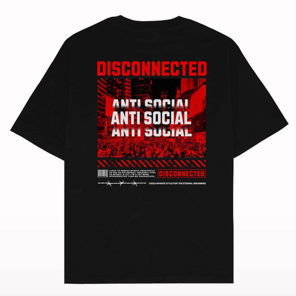 Anti Social Oversized T-shirt - Crunk Thread