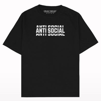 Anti Social Oversized T-shirt - Crunk Thread