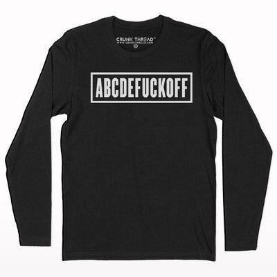 Abcdefuckoff full sleeve T-shirt - Crunk Thread