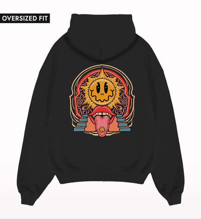 Acid Trippy Oversized Hoodie - Crunk Thread