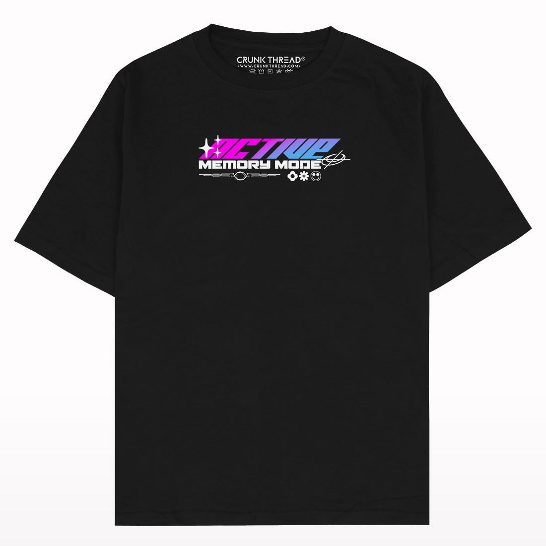 Active Memory Mode Y2k Oversized T-shirt - Crunk Thread