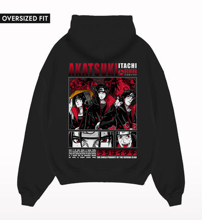 Akatsuki-Itachi-back-oversized-hoodie - Crunk Thread