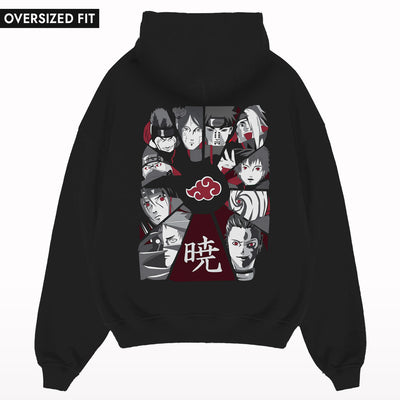 Akatsuki-group-anime-back-oversized-hoodie - Crunk Thread