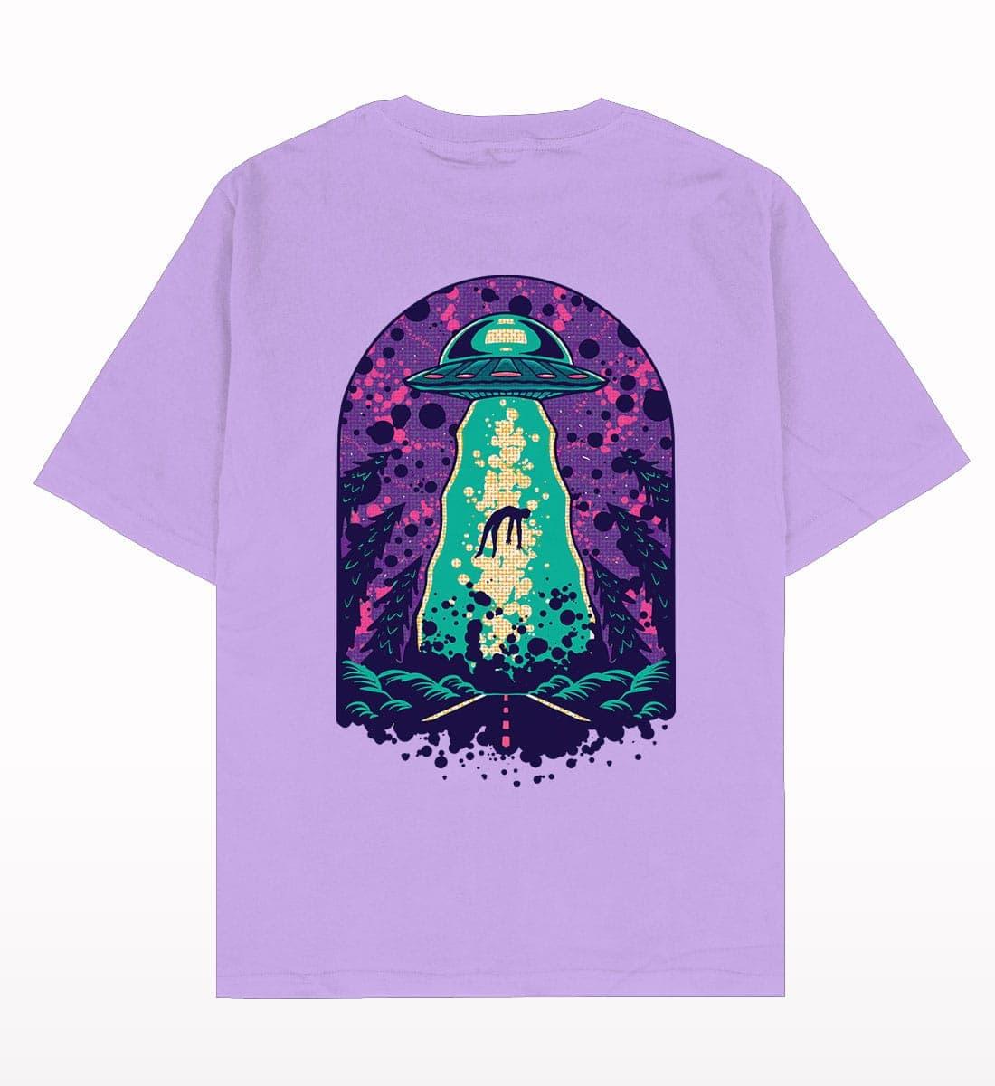 Alien Abduction Oversized T-shirt Lavender – Crunk Thread