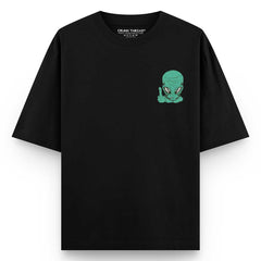 Alien abduction space oversized T-shirt