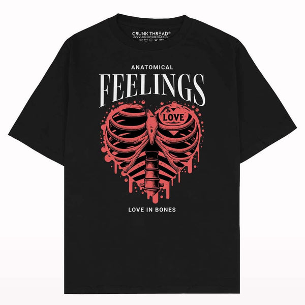 Anatomical Feelings Oversized T-shirt - Crunk Thread