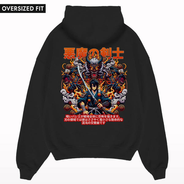 Anime Warrior Oversized Hoodie - Crunk Thread