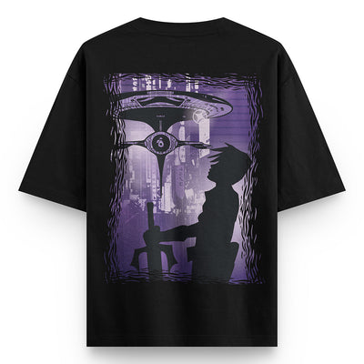 Anime Front and Back Oversized Printed T-shirt