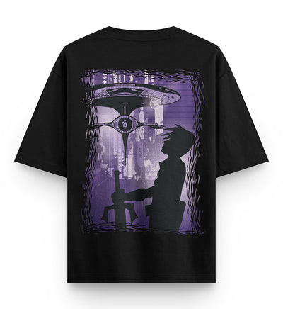 Anime Front and Back Oversized Printed T-shirt