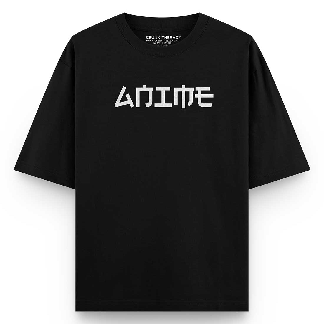 Anime Front and Back Oversized Printed T-shirt