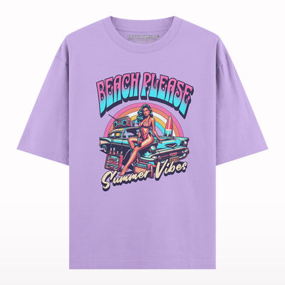 Beach Please Oversized T-shirt - Crunk Thread