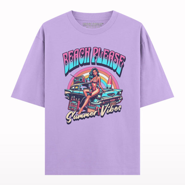 Beach Please Oversized T-shirt - Crunk Thread