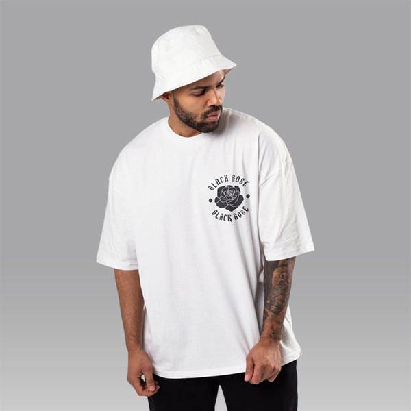 Black Rose Oversized T-shirt - Crunk Thread