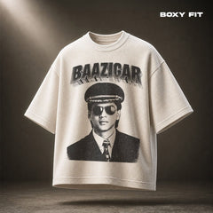 Baazigar Waffle Boxy Fit T-shirt