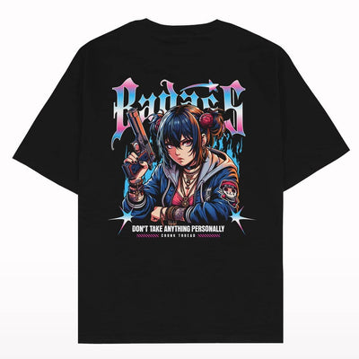 Badass Anime Oversized T-shirt - Crunk Thread