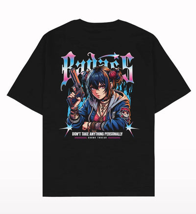 Badass Anime Oversized T-shirt - Crunk Thread