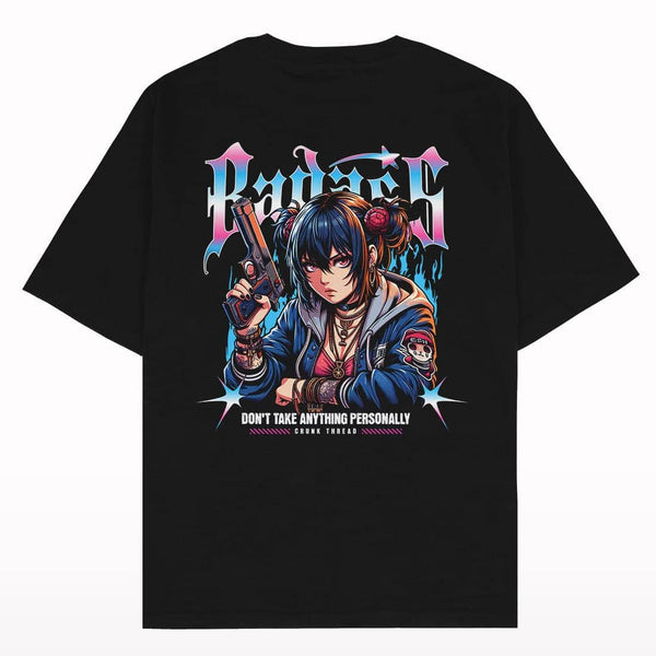 Badass Anime Oversized T-shirt - Crunk Thread