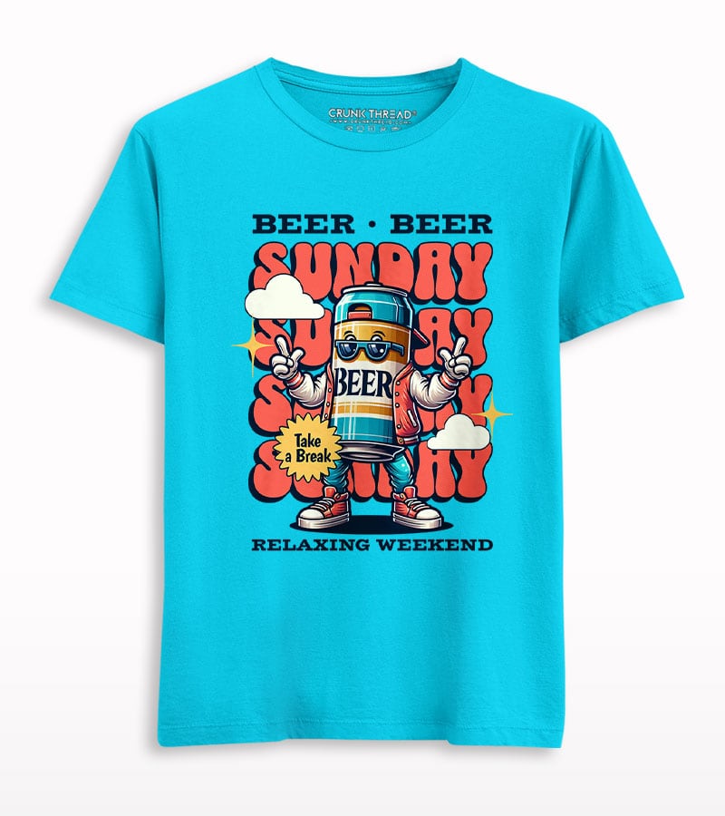 Sunday Beer-Day T-shirt - Crunk Thread