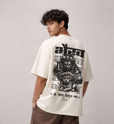 Bhairav-Oversized-T-shirt-Back - Crunk Thread