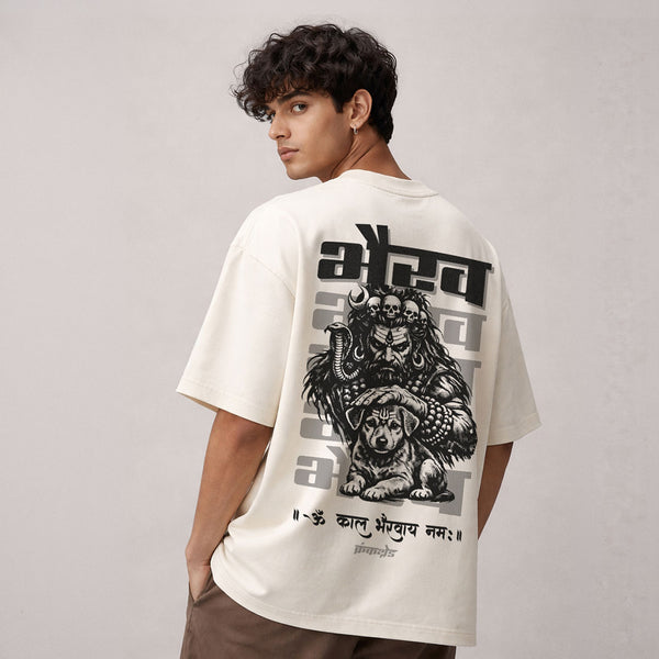 Bhairav-Oversized-T-shirt-Back - Crunk Thread