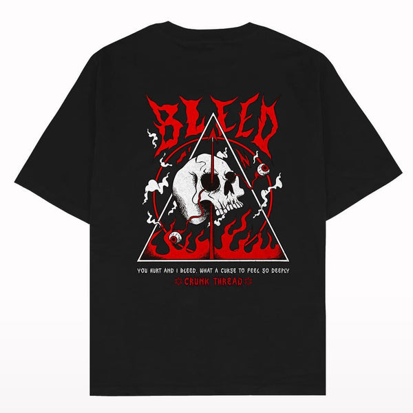 Crunk Thread Bleed Oversized T-shirt - Crunk Thread