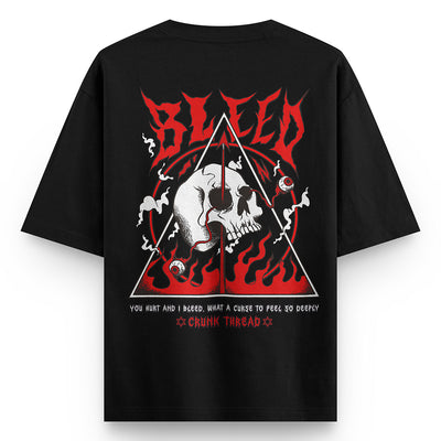 Crunk Thread Bleed Oversized T-shirt
