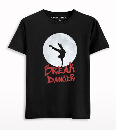 Break Dancer In Full Moon T-shirt - Crunk Thread