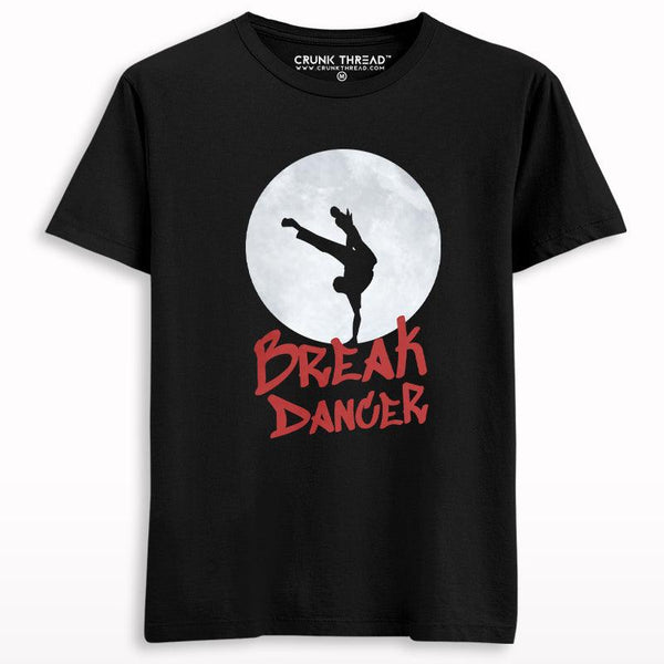 Break Dancer In Full Moon T-shirt - Crunk Thread