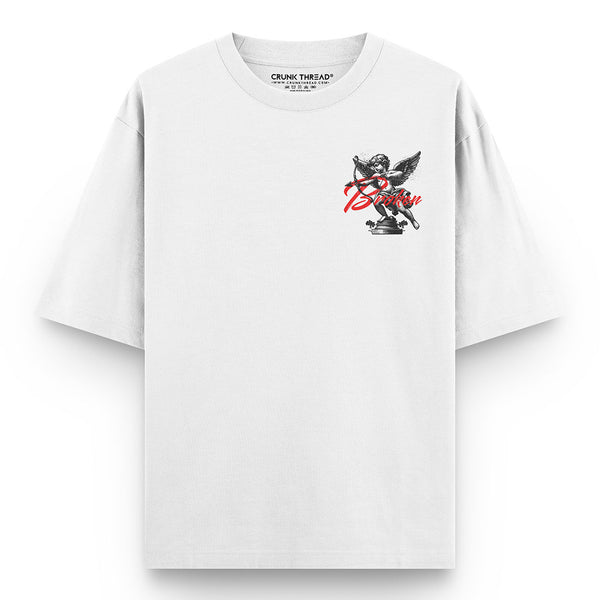 Broken-Hate-Love-oversized-t-shirt-front - Crunk Thread