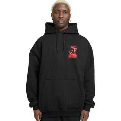 Burning-satan-front-relaxed-hoodie - Crunk Thread