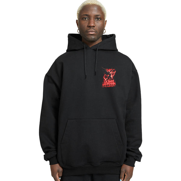 Burning Satan Relaxed Fit Drop Shoulder Hoodie