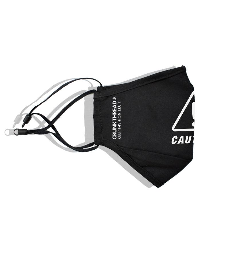 Caution Icon Printed Mask - Crunk Thread