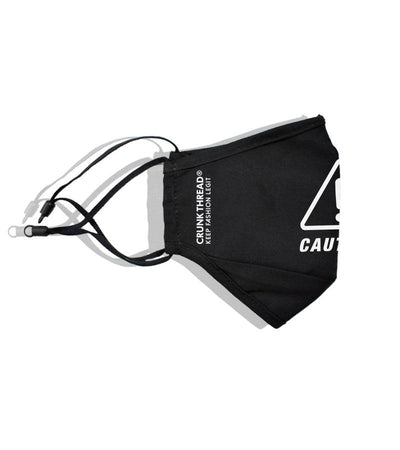 Caution Icon Printed Mask - Crunk Thread
