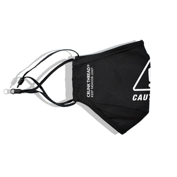 Caution Icon Printed Mask - Crunk Thread