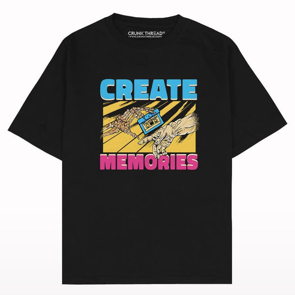 Create Memories Oversized Fit T-shirt - Crunk Thread