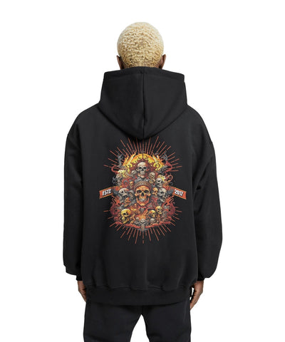 Crunk Thread Sacrificial Relaxed Fit Drop Shoulder Hoodie - Crunk Thread