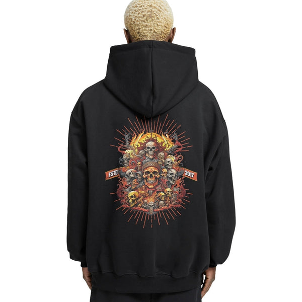 Crunk Thread Sacrificial Relaxed Fit Drop Shoulder Hoodie - Crunk Thread