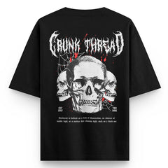 Crunk Thread Tri Skull Oversized T-shirt