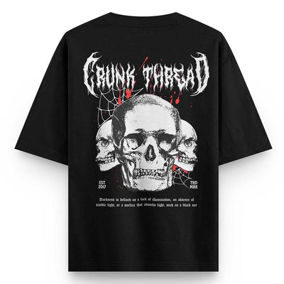 Crunk Thread Tri Skull Oversized T-shirt