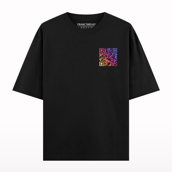 Custom QR Code Oversized T-shirt - Crunk Thread